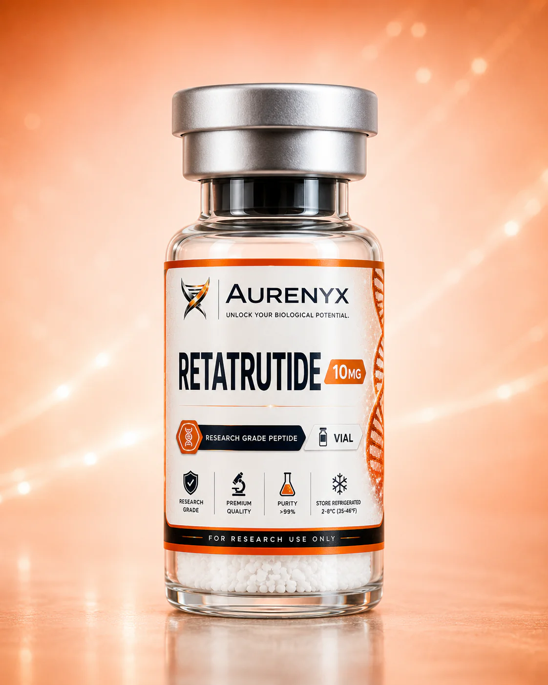 Retatrutide 10mg research peptide vial — Peptides Philippines