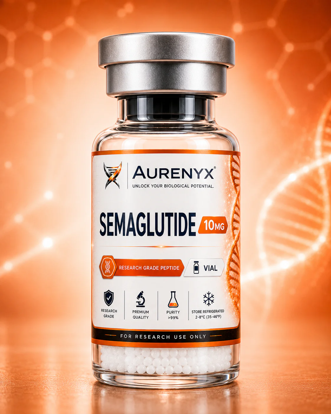 Semaglutide 10mg research peptide vial — Peptides Philippines